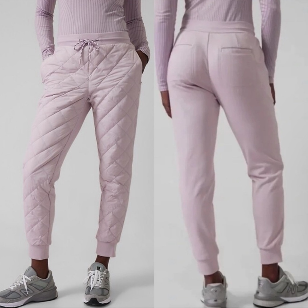 Athleta Apres Ski Down Joggers In Shasta Purple | 8